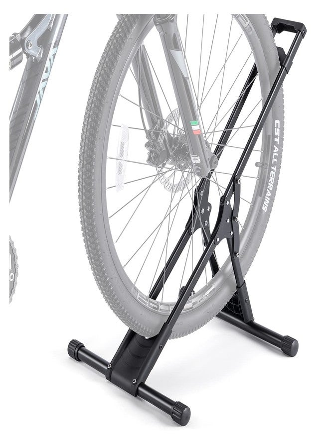 CHEPARK Bike Floor Stand Rack- Indoor Bike Stand for Garage/Home - Bike Storage Bicycle Parking Rack Fit 20”-29” Mountain Road Bikes (1 Bike Rack) - Image 1